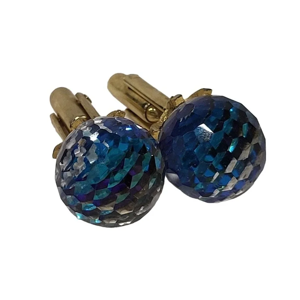 Vintage‎ Genuine Austrian Crystal DANTE CuffLinks WOW